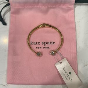 New with tags Kate spade lady marmalade open cuff bracelet, bag included